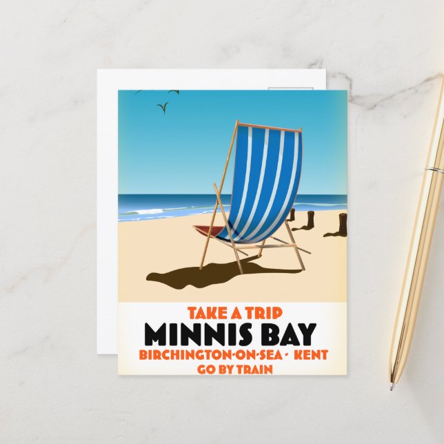 Minnis Bay ,birchington-on-sea Postcard (Front/Back In Situ)