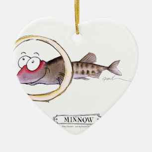 Minnow fish, tony fernandes ceramic tree decoration