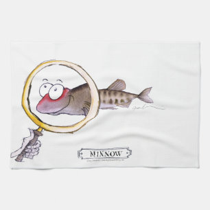 Minnow fish, tony fernandes tea towel