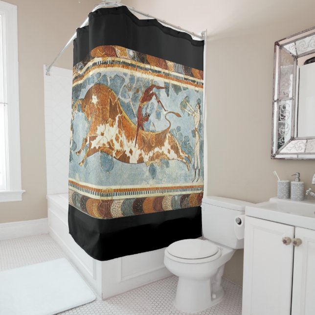 minoan 1 shower curtain (In Situ)