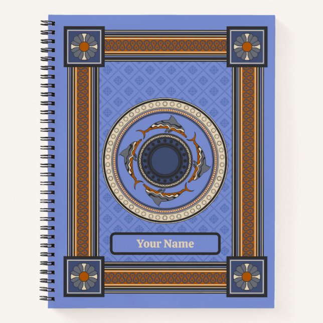 Minoan Blue Dolphins Notebook (Front)