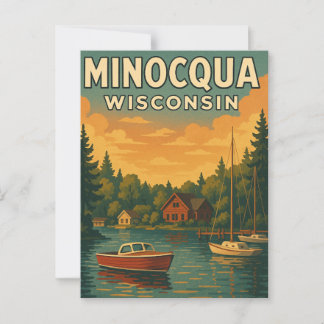 Minocqua Wisconsin Postcard