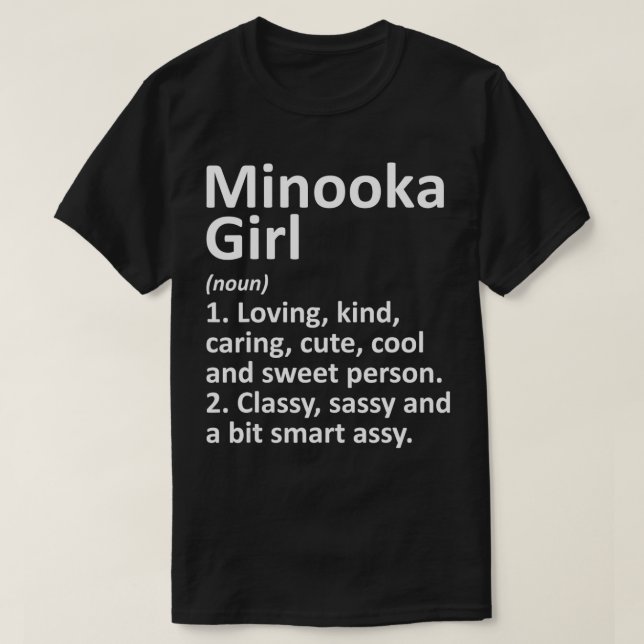 MINOOKA L IL ILLINOIS Funny City Home Roots Gift  T-Shirt (Design Front)