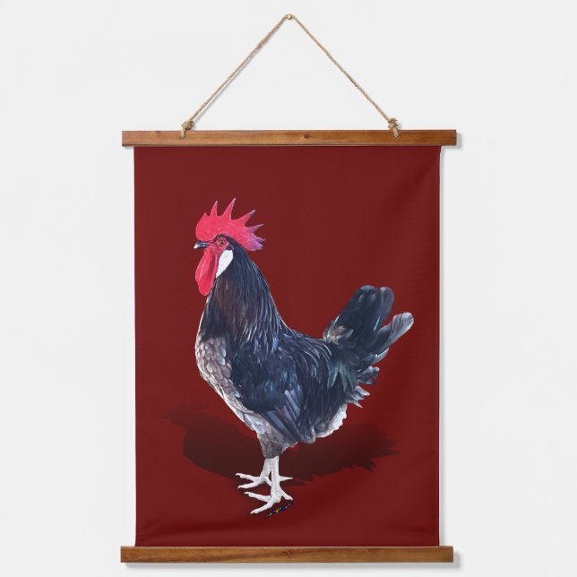 Minorca Rooster Hanging Tapestry (Front)