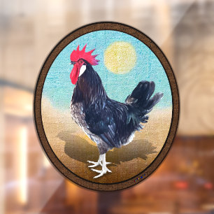 Minorca Rooster Vintage Oval