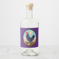 Minorca Rooster Vintage Oval