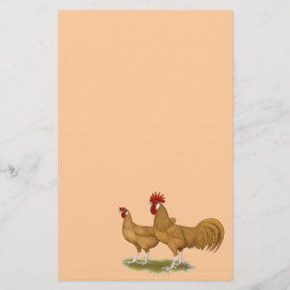 Minorcas Buff Pair Stationery