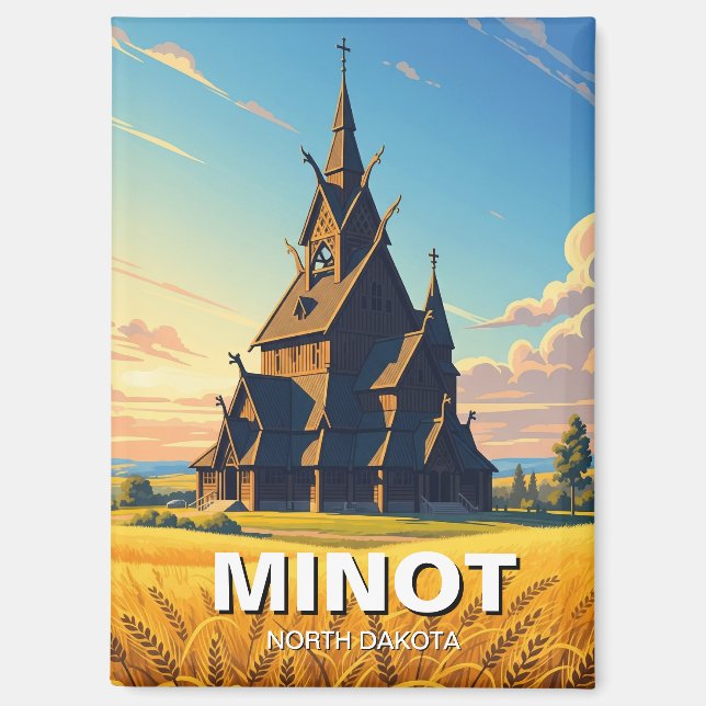 Minot Park North Dakota Magnet (Front)