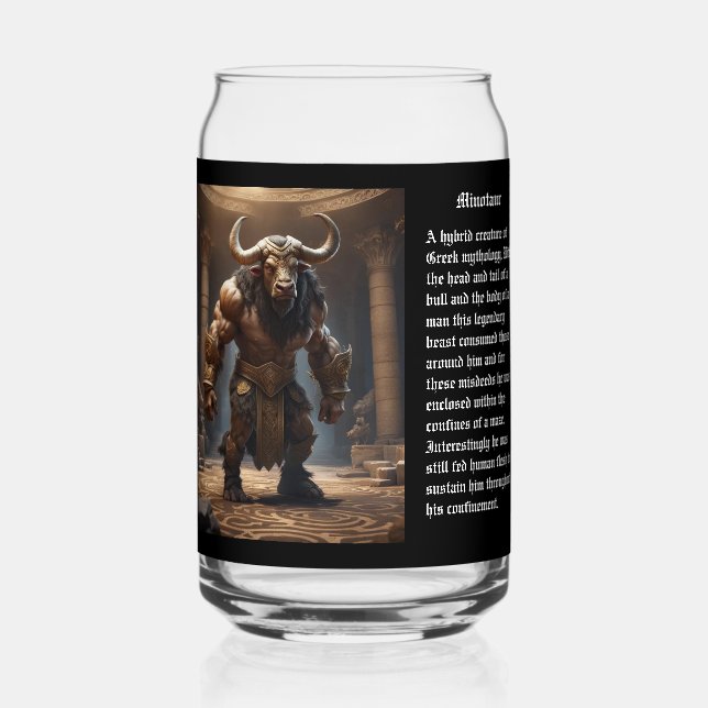 Minotaur Can Glass (Back)