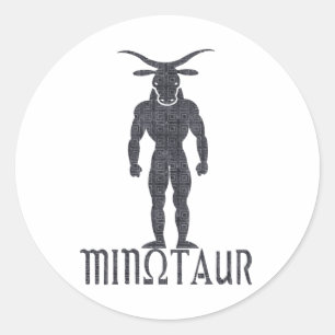 Minotaur Classic Round Sticker