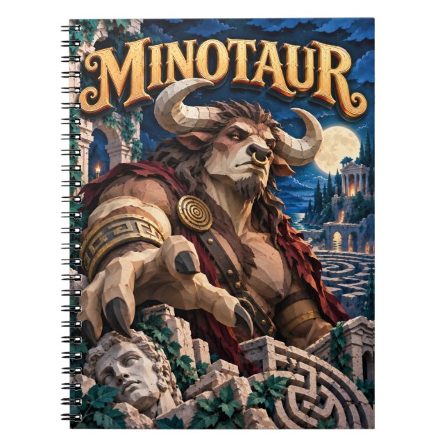 Minotaur, Paper Cut Monster Notebook (Front)