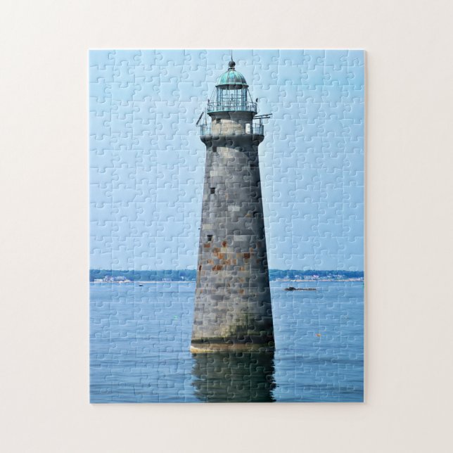 Minots Ledge Lighthouse Mass. Jigsaw Puzzle (Vertical)