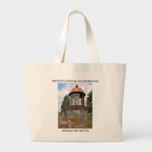 Minots Ledge Lighthouse Massachusetts Tote Bag