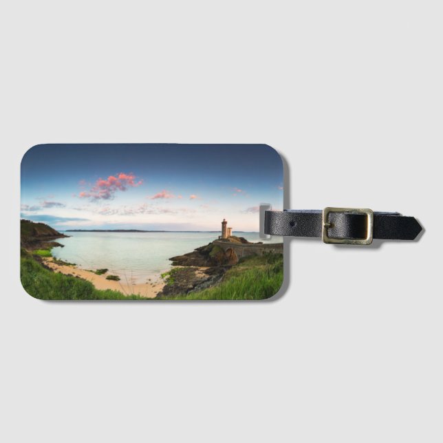 Minou Lighthouse | France Brittany Finistere Luggage Tag (Front Horizontal)