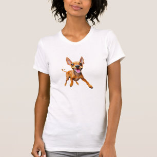 Minpin miniature pinscher min pin mum dog dad pup T-Shirt