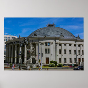 Minsk Belarus State Circus Architecture City Poster