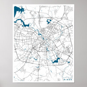 Minsk City Map Poster