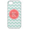 Mint and Coral Chevron Custom Monogram