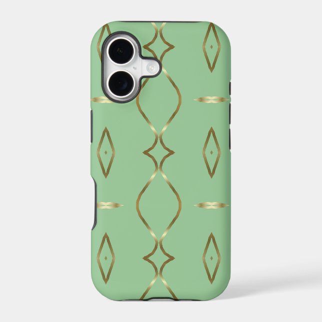 Mint and Gold Pattern (Back)