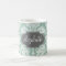 Mint and Grey Damask Pattern Custom Name