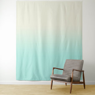 Mint And Ivory Gradient Ombre Photo Backdrop Tapestry