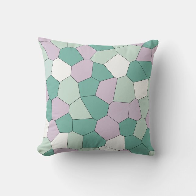 Mint and Lavender Cushion (Front)