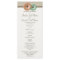 Mint and Peach Gerbera Daisy Wedding Program