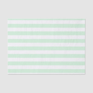 Mint and White Striped Tissue Paper
