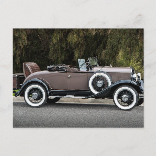 Mint antique car postcard (Front)