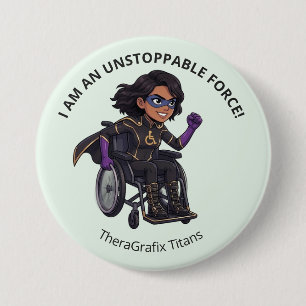 Mint Autism Wheelchair Velocity Unstoppable Button