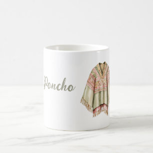 Mint Avocado Pink Poncho Coffee Mug