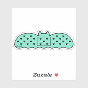 Mint Bat Shaped Bandage