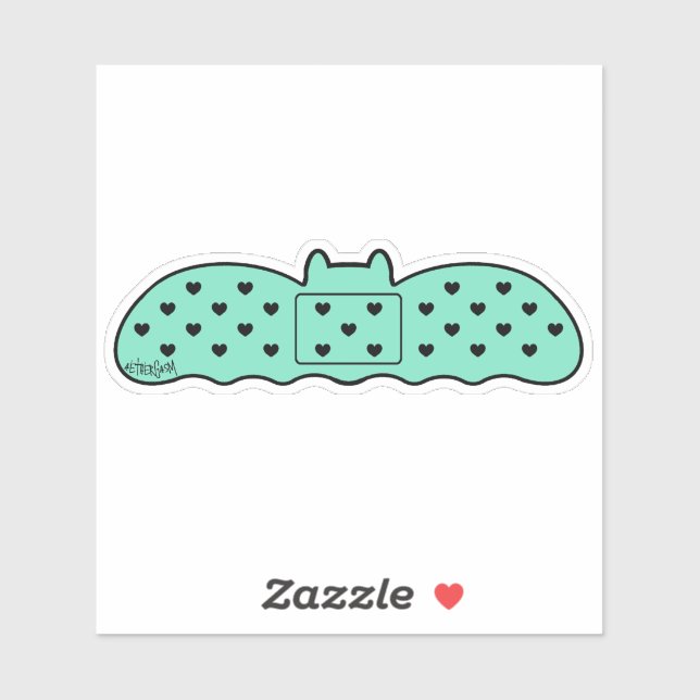 Mint Bat Shaped Bandage (Sheet)