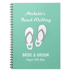 Mint beach theme wedding organiser planner book