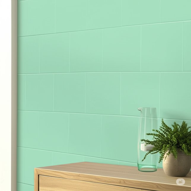 Mint Blue (Kitchen and Bathroom) Green Square Tile (Mint green and blue tiles
)