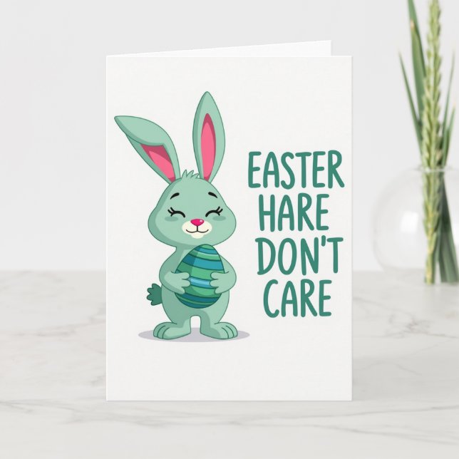 Mint Bunny Happy Day Card (Front)