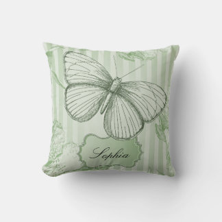 Mint Butterfly Cushion