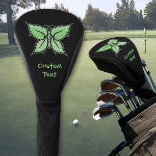 Mint Butterfly Golf Head Cover