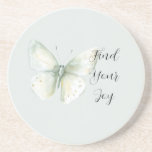 Mint Butterfly Joy Coaster<br><div class="desc">Mint Butterfly Joy</div>