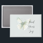 Mint Butterfly Joy Magnet<br><div class="desc">Mint Butterfly Joy</div>