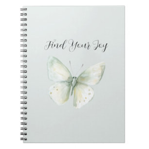 Mint Butterfly Joy Notebook