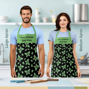 Mint Butterfly Pattern Apron