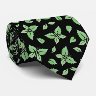 Mint Butterfly Pattern Tie