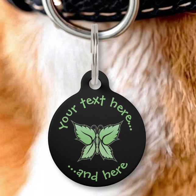 Mint Butterfly Pet Tag (Creator Uploaded)