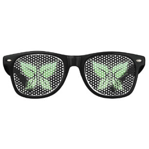 Mint Butterfly Retro Sunglasses