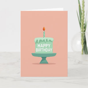 Mint Cake Birthday Card