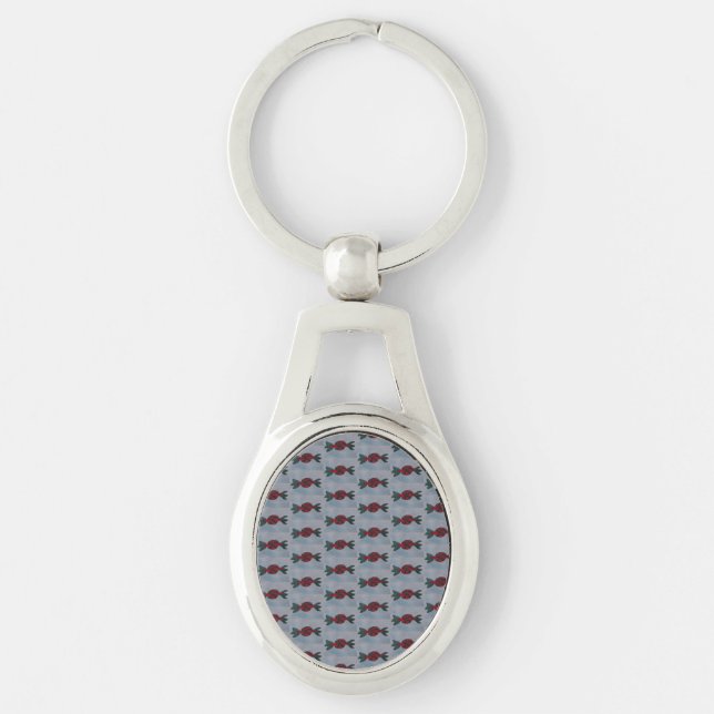 Mint Candy Metal Key Ring (Front)