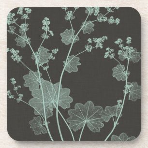 Mint & Charcoal Nature Study I Coaster