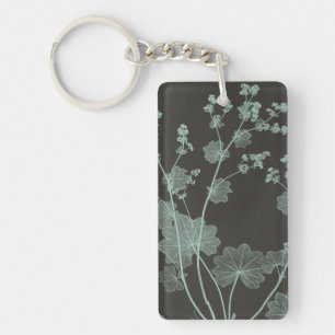 Mint & Charcoal Nature Study I Key Ring