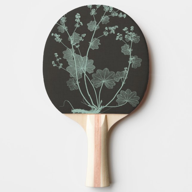 Mint & Charcoal Nature Study I Ping Pong Paddle (Front)